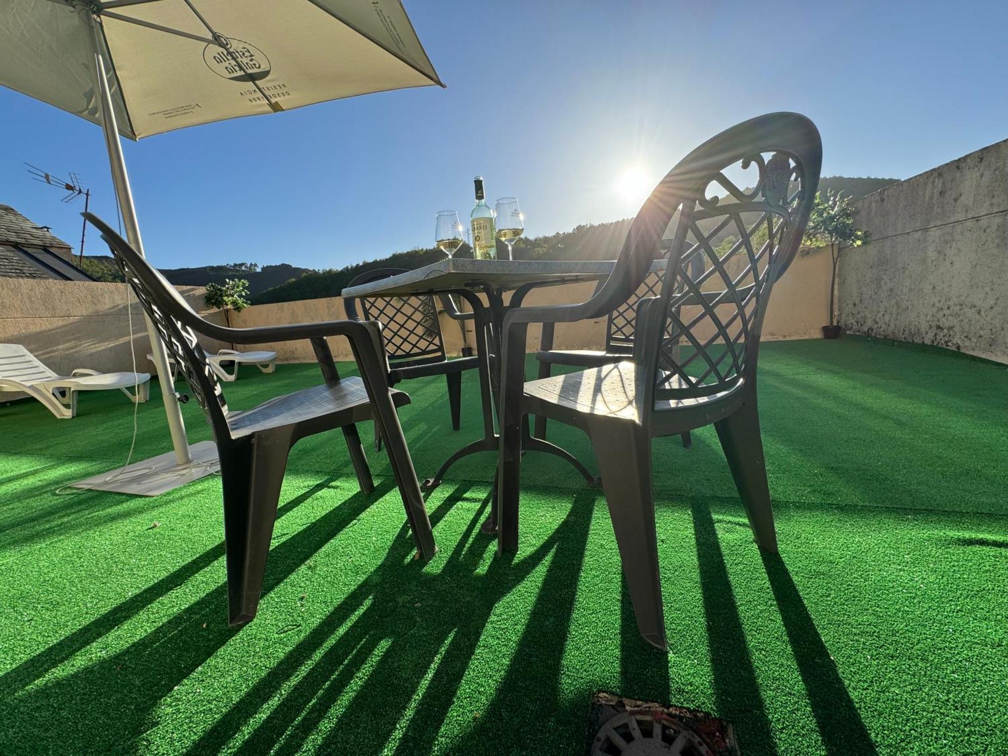 Ferienwohnung Triacastela Sunset Terrace Exterior foto